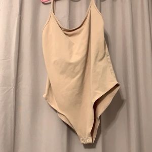 Orangish-Tan Spaghetti Strap Body Suit
